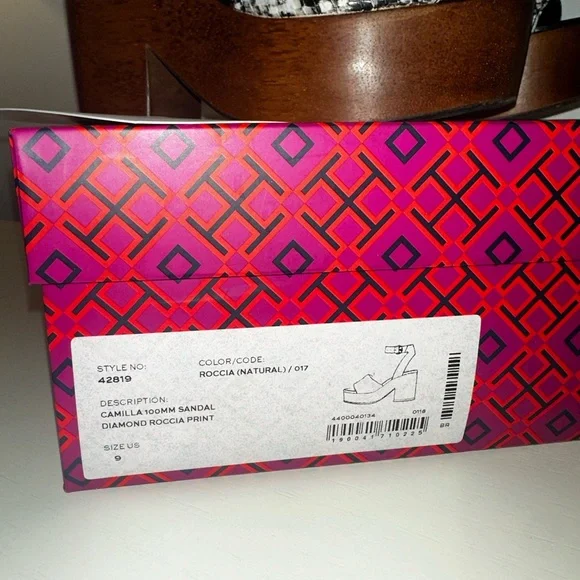 Tory Burch- Snake Embossed Leather Wedges (Size 9) - Picture 3 of 4